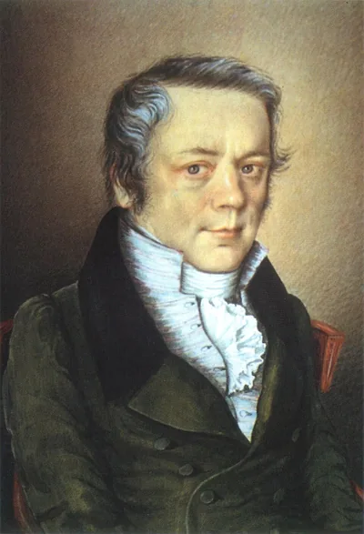 Александр Михайлович Бакунин (1768-1854) - русский поэт и публицист. Художественный портрет.