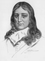 Джон Мильтон (1608-1674) - английский поэт и публицист. Художественный портрет.
