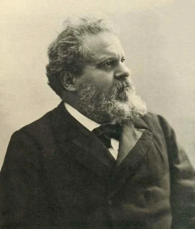 Джозуэ Кардуччи (1835-1907) - итальянский поэт и нобелевский лауреат. Художественный портрет.
