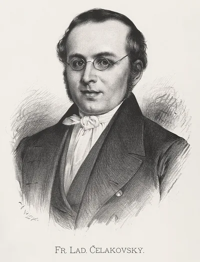 Франтишек Ладислав Челаковский (1799-1852) - чешский поэт. Художественный портрет.