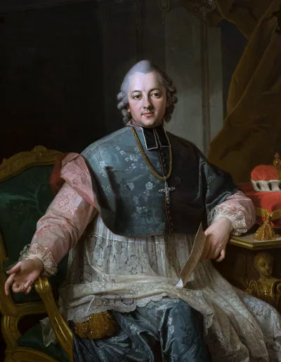 Игнацы Красицкий (1735-1801) - польский поэт, баснописец и писатель эпохи Просвещения. Художественный портрет.