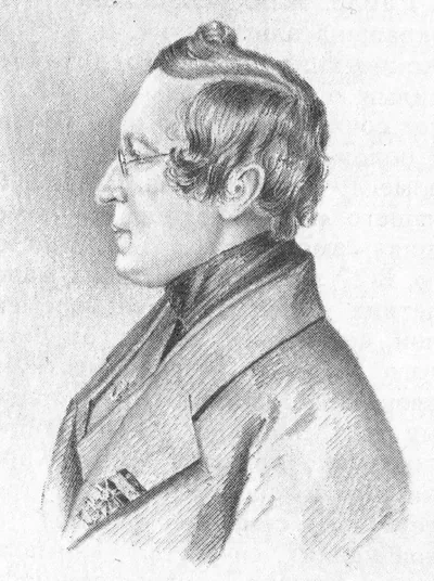 Иван Бороздна (1804-1858) - русский поэт и переводчик из черниговских дворян. Художественный портрет.