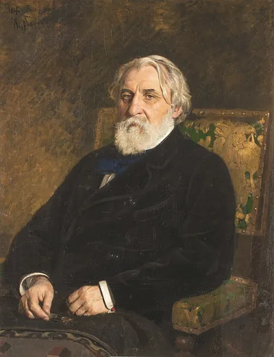 Иван Тургенев (1818-1883) - русский писатель и поэт XIX века. Художественный портрет.
