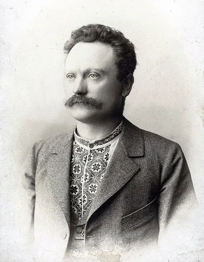 Иван Яковлевич Франко (1856-1916) - украинский поэт, переводчик и литературовед. Художественный портрет.