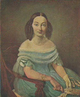 Каролина Павлова (1807-1893) - русская поэтесса и переводчица XIX века. Художественный портрет.