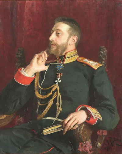 Константин Романов (1858-1915) - русский поэт, переводчик и драматург. Художественный портрет.