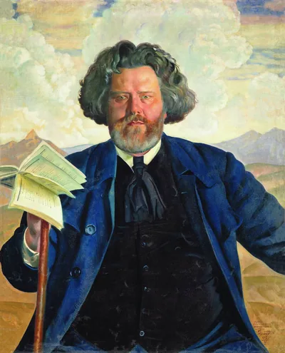 Максимилиан Волошин (1877-1932) - поэт, художник и критик Серебряного века. Художественный портрет.
