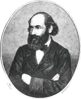 Мориц Гартман (1821-1872) - австрийский немецкоязычный поэт. Художественный портрет.