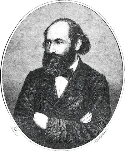 Мориц Гартман (1821-1872) - австрийский немецкоязычный поэт. Художественный портрет.