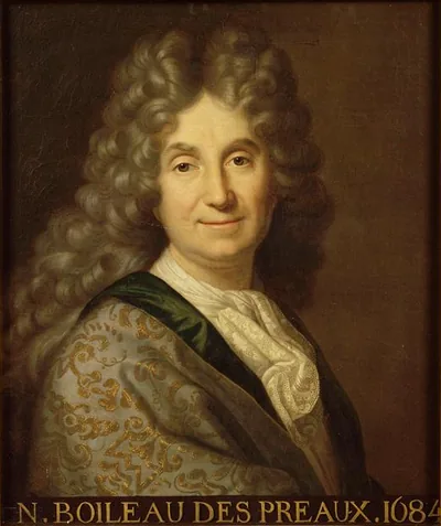 Никола Буало (1636-1711) - французский поэт, сатирик и теоретик классицизма. Художественный портрет.
