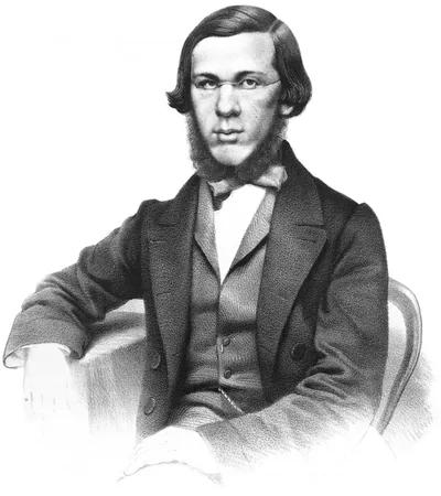 Николай Добролюбов (1836-1861) - русский критик и поэт XIX века. Художественный портрет.