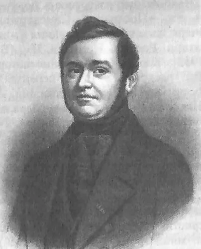 Платон Григорьевич Ободовский (1803-1864) - русский поэт, драматург, переводчик и педагог первой половины XIX века. Художественный портрет.