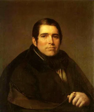 Пётр Плетнёв (1792-1865) - русский поэт, критик, педагог и издатель. Художественный портрет.