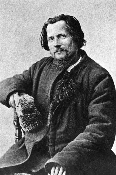 Спиридон Дрожжин (1848-1930) - русский крестьянский поэт. Художественный портрет.