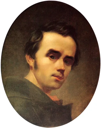Тарас Григорьевич Шевченко (1814-1861) - украинский поэт и художник. Художественный портрет.