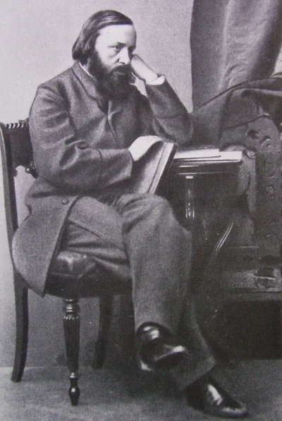 Василий Курочкин (1831-1875) - русский поэт-сатирик и журналист XIX века. Художественный портрет.
