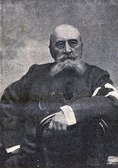 Василий Немирович-Данченко (1844-1936) - русский поэт, прозаик. Художественный портрет.