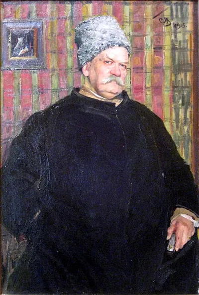Владимир Гиляровский (1855-1935) - русский писатель, поэт и журналист. Художественный портрет.