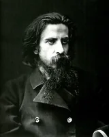 Владимир Соловьёв (1853-1900) - философ, поэт, публицист и литературный критик. Художественный портрет.