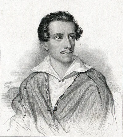 Юлиуш Словацкий (1809-1849) - польский поэт-романтик и драматург. Художественный портрет.
