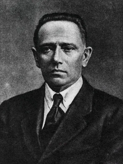 Юргис Казимирович Балтрушайтис (1873-1944) - литовский и русский поэт-символист, переводчик и дипломат. Художественный портрет.